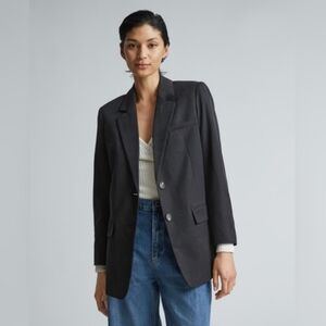 NWT Everlane The TENCEL Oversized Black Blazer